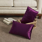 GIGIZAZA Purple 12x20 Lumbar Velvet Decorative Throw Pillow Covers - Image 6