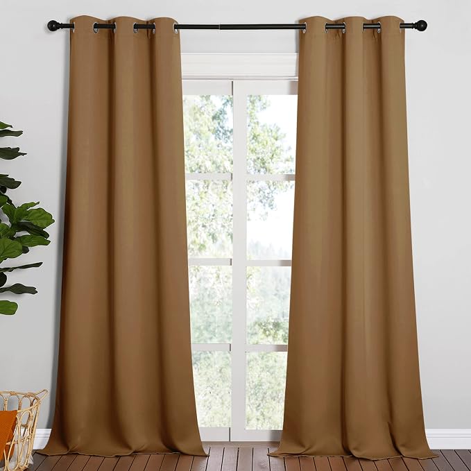 NICETOWN Sleek Blackout Curtains 90 inches Length by NICETOWN