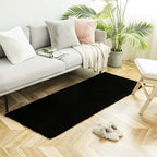 Ashler Faux Fur Rug, Ultra Soft Faux Rabbit Fur, 2.2 x 6 Feet Rectangle by AshlerHomeDeco