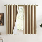 NICETOWN Full Shade Curtain Panels, 62 x 63 inch, Pair of Energy Smart & Noise by NICETOWN