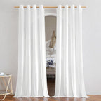 NICETOWN Rustic Linen 144 inch Long Curtains by NICETOWN