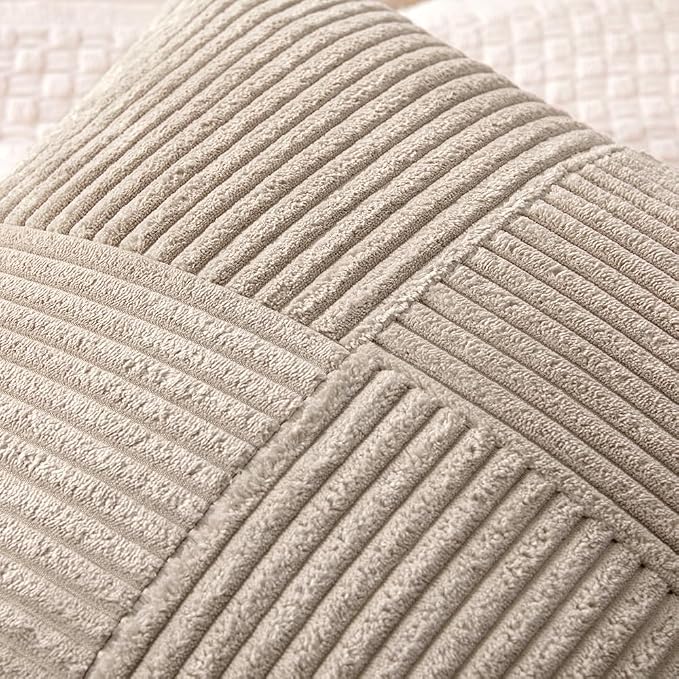 MIULEE Light Brown Decorative Throw Pillow Covers 18x18 Inch - Image 2
