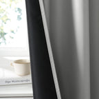 RYB HOME Bedroom Blackout Curtains 63 inches Long, 100% Blackout Thermal - Image 3