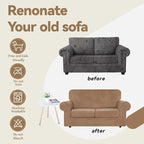 WEERRW Velvet Couch Covers for 2 Cushion Couch Sofa - Image 5