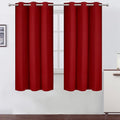 LEMOMO Red Blackout Curtains 40 x 63 Inch Length/Set of 2 Curtain by Lemomo