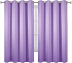 LEMOMO Lavender Blackout Curtains 66 x 63 Inch Length/Set of 2 Curtain - Image 2