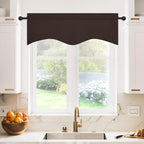 NICETOWN 2 Panels Kitchen Window Valances Farmhouse Style Window Treatment - Image 2