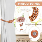 Magnetic Curtain Tiebacks, 6 Pack Curtain Holdbacks - Image 5