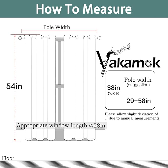 Yakamok Blackout Curtains Room Darkening Thermal Insulated - Image 7