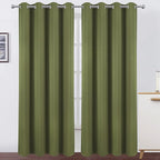 LEMOMO Olive Blackout Curtains/52 x 95 Inch/Set of 2 Panels Thermal Insulated by Lemomo