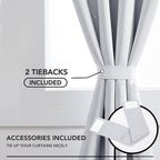 Deconovo Kitchen Curtains, Room Darkening Drapes, Thermal Insulated Soundproof - Image 4