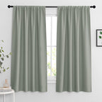 RYB HOME Blackout Curtains for Bedroom Living Room 63 inches Long, Thermal by RYBHOME