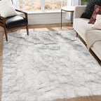 Goolela Sheepskin Area Rug 8x10 Fluffy Fuzzy Furry Carpet - Image 8