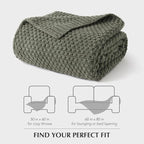 EVERGRACEHOME Chunky Chenille Knit Throw Blanket - Image 9