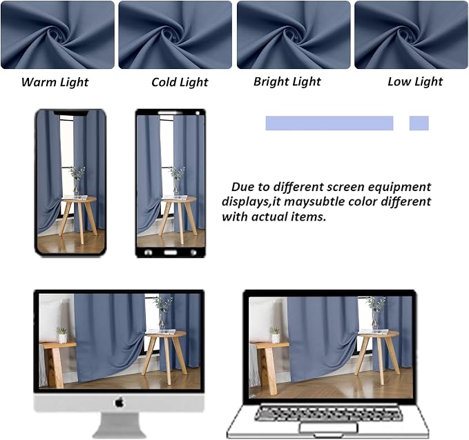 Simplebrand Denim Blackout Curtains - Image 9