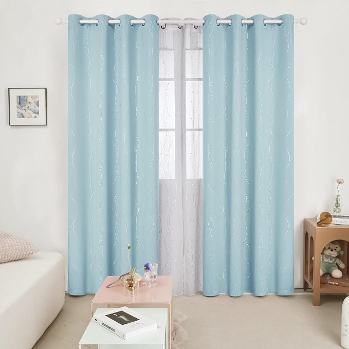 Deconovo Blackout Curtains, Thermal Insulated Soundproof Grommet Drapes - Image 2