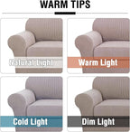 H.VERSAILTEX 3 Piece Stretch Sofa Covers - Image 3