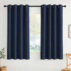 NICETOWN Room Darkening Draperies Curtains Panels, 2 Panels Navy Blue W52 x L63 by NICETOWN