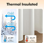 MIULEE Velvet Curtains Pure White Elegant Grommet Curtains Thermal Insulated - Image 5