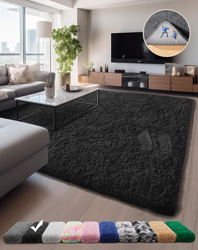 Ophanie Soft Fluffy Shaggy Rugs by Ophanie