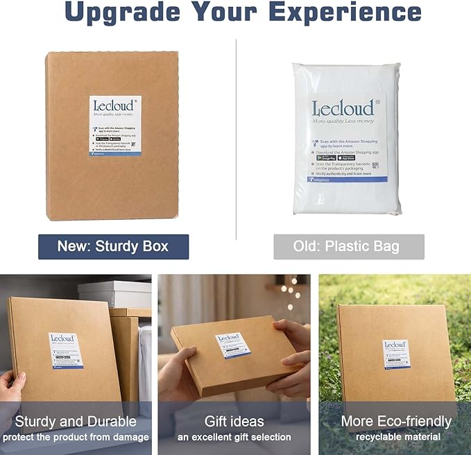 Lecloud Taupe Sheer Curtains 90 Inches Long 2 Panels, Elegant Light Filtering - Image 6