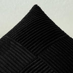 MIULEE Black Decorative Lumbar Throw Pillow Covers 14x24 Inch - Image 2