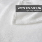 Bedsure GentleSoft Fleece Blankets King Size White - Image 5