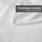 Bedsure GentleSoft Fleece Blanket Twin Size White - Image 4