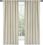 Deconovo Blackout Curtains, Thermal Insulated, W52 x L63 2 Panels, Back Tab by Deconovo