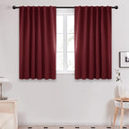 Deconovo Solid Back Tab and Rod Pocket Curtains Thermal Insulated Blackout by Deconovo