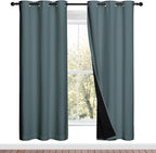 NICETOWN Full Shade Curtain Panels, Pair of Thermal Insulated & Energy by NICETOWN
