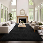 Ophanie Area Rugs 9x12 Living Room, Large Black Bedroom Carpet, Big Shag Indoor - Image 5
