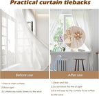 SRG 4PCS Curtain Tiebacks | Boho Flower Curtain Holdbacks | Simple Elegant - Image 5