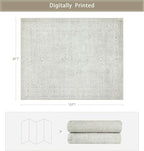 Washable Rugs 8x10 Area Rugs for Living Room, Dining Room- Large Ultra Soft - Image 2