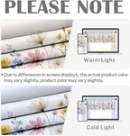 Emvency 4 Pack Valances Window Treatments, Spring Wildflower Flower Blackout - Image 6