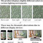 Lecloud Leia Sage Green Sheer Curtains 108 Inches Long 2 Panels, Airy Jacquard - Image 8