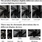 Lecloud Black Sheer Valance for Windows 14 Inch Length 2 Pieces, Light Reducing - Image 5