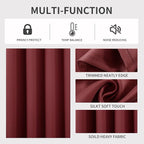 Joydeco Blackout Curtains 45 Inch Length 2 Panels Set, Thermal Insulated Long - Image 4