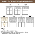 Chyhomenyc Black Short Curtain Valance - Image 6