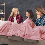 Buryeah 12 Pcs Flannel Throw Blanket Bulk 50 x 60 in Sleepover Blanket Outdoor - Image 4