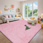 Large Shag Area Rugs for Living Room Bedroom, Big Ultra Soft Fluffy Pink Area - Image 6
