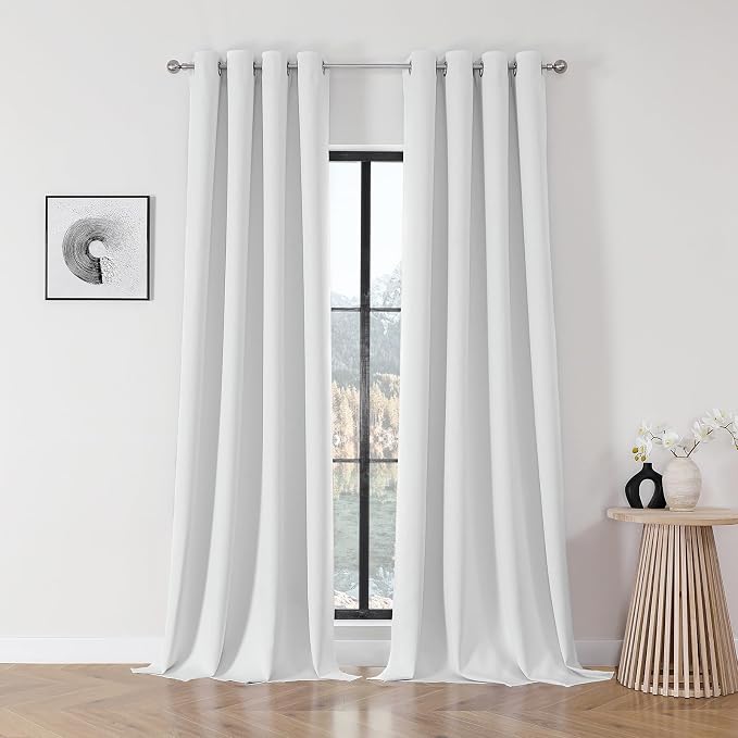 Joydeco Blackout Curtains 108 Inch Length 2 Panels Set, Thermal Insulated Long by JOYDECO