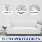 ZNSAYOTX 1 Piece Jacquard Chair Slipcovers - Image 5