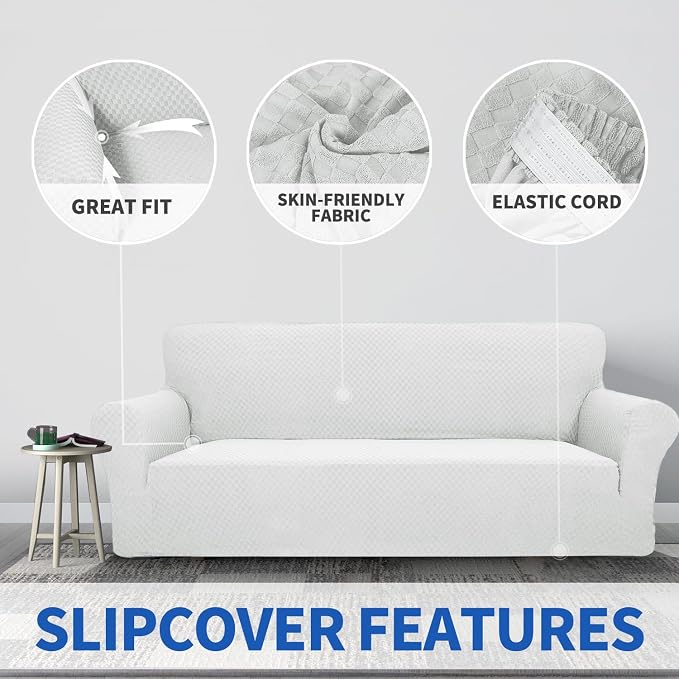ZNSAYOTX 1 Piece Jacquard Chair Slipcovers - Image 5