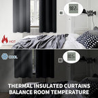 BGment Black Blackout Curtains 84 Inch Long - Image 4