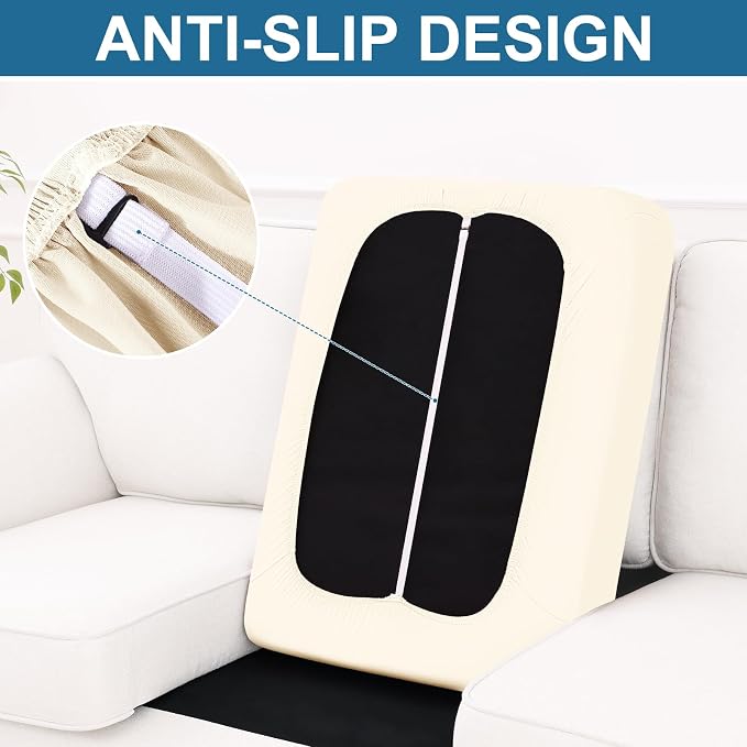 Smiry Printed Couch Cushion Covers, Stretch Soft Couch Covers - Image 4
