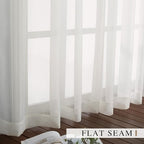 NICETOWN Sheer Curtains for Bedroom Windows, Grommet Casual Soft Voile Sheer - Image 5