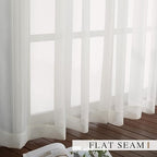 NICETOWN Sheer Curtains for Bedroom Windows, Grommet Casual Soft Voile Sheer - Image 5