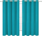 LEMOMO Teal/Turquoise Kids Blackout Bedroom Curtains/52 x 63 Inch/Set of 2 - Image 2