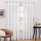 Curtain Rods for Windows 66 to 120, USFOOK 7/8 Inch Telescoping Splicing - Image 2